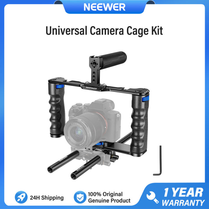 (Preorder) NEEWER Aluminum Alloy Camera Cage, Filming Platform with Top ...