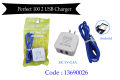 Perfect 100 2-USB 2in1 Phone charger (with micro USB cable）. 