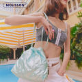 (Preorder)MOUSSON SMTING Korean Cloud Embroidery Cross-body Bag Space Cotton Cloth Bag အမျိုးသမီးလက်ကိုင်အိတ်. 