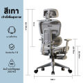 (Preorder) Ice canvas! Xpanse ergonomic chair, health work chair, model, independent oblique armrests, all automatic, waist line. 