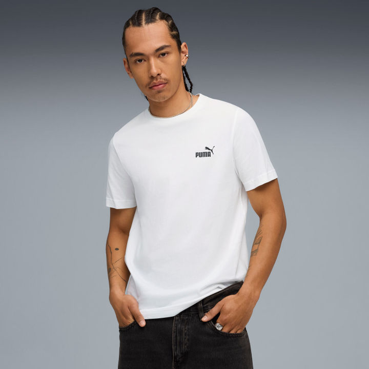 (Preorder)%20PUMA%20Basics%20Men's%20Graphic%20T-Shirt,%20White%20-%2068804202%20-%20Image%202