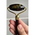 Tiger's eye face roller imported,  ကျားမျက်လုံး ကျောက် မျက်နှာလှိမ့်တံ. 