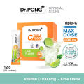 (Preorder)  Dr.PONG Triple C 1000 Vitamin C 1000mg, 3 types of vitamin C, better absorption, nourishes overall health, does not irritate the stomach. 
