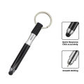 (Preorder)FONKEN 3 In 1 Touch Screen Pen Black Ballpoint Pen Stylus Keychain Capacitive Plastic Chain Ring Small Drawing. 