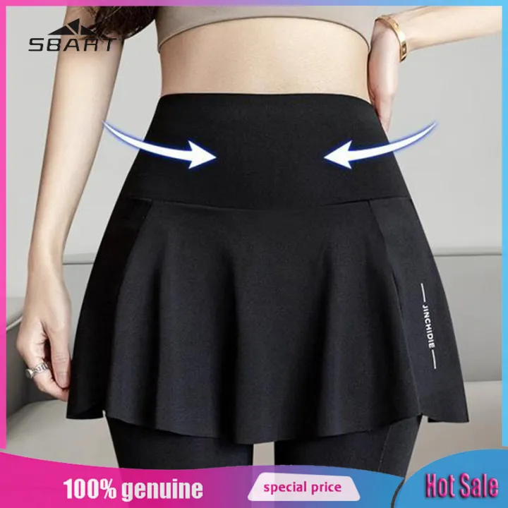 (Preorder)%20SBART%20Fireproof%20Yoga%20Pants%20for%20Walking%20with%20Pockets,%20Women's%20Quick-Drying%20Ice%20Silk%20Sports%20Skirt%20and%20Running%20Fitness%20Skirt%20-%20Image%204