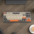 M87 Bluetooth-Compatible Gaming Keyboard 87 Keys Wireless Keyboard Dual Mode 2.4G and BT. 