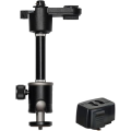 (Preorder) Ceiling Mount Projector Rail with Dual Locking, Black, 3kg Load Capacity, with 1/4" Screw Plug, Home/Office/Shop, 360° Angle Adjustment, Height Adjustable, 2 Units.. 