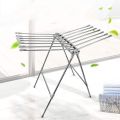 Folding Clothes Drying Rack Mobile Wing Type Drying Rack Indoor Floor Drying Rack Stainless Steel Folding Hanger for Easy Storage. 