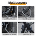 (Preorder)Western Folding Zinc Alloy Bicycle Lock Motorcycle Riding Portable Anti-theft Lock Equipment Bike Lock Road Bike MTB စက်ဘီးသော့. 