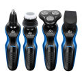 DS-9166 4-in-1 Beard Shaver Electric Beard Sideburn Nose Hair Trimmer LED Display USB Rechargeable Shaving Tool. 