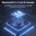 (Preorder) Awei T52 Wireless Bluetooth Earphone Transparent Space Capsule Shell Design Bluetooth V5.3 Bass In-Ear TWS Earphone with Microphone Smart Noise Reduction HiFi Stereo Earphone Headset. 