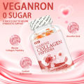 ဋ (30 tablets) VTEAY Collagen Gummy, white skin, peach flavor, marine collagen peptide gummy, MARINE COLLAGEN PEPTIDES. 
