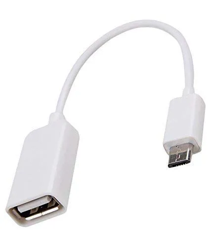 10cm Micro-USB OTG Cable /Micro USB to USB, Micro USB 2.0 OTG Cable 2 Pack On The Go Adapter Micro USB Male to USB Female for Android Tablets