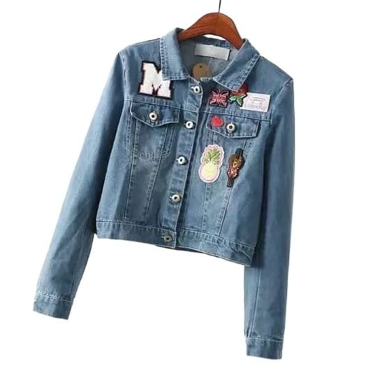 ဂျင်းအင်္ကျီ denim Jean coat Jacket blending casual charm with stylish versatility AyeyarMark fashion