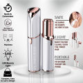 Finishing Touch Flawless Facial Hair Remover for Women, White/Rose Gold Electric Face Razor for Women with LED Light for Instant and Painless Hair Removal. 