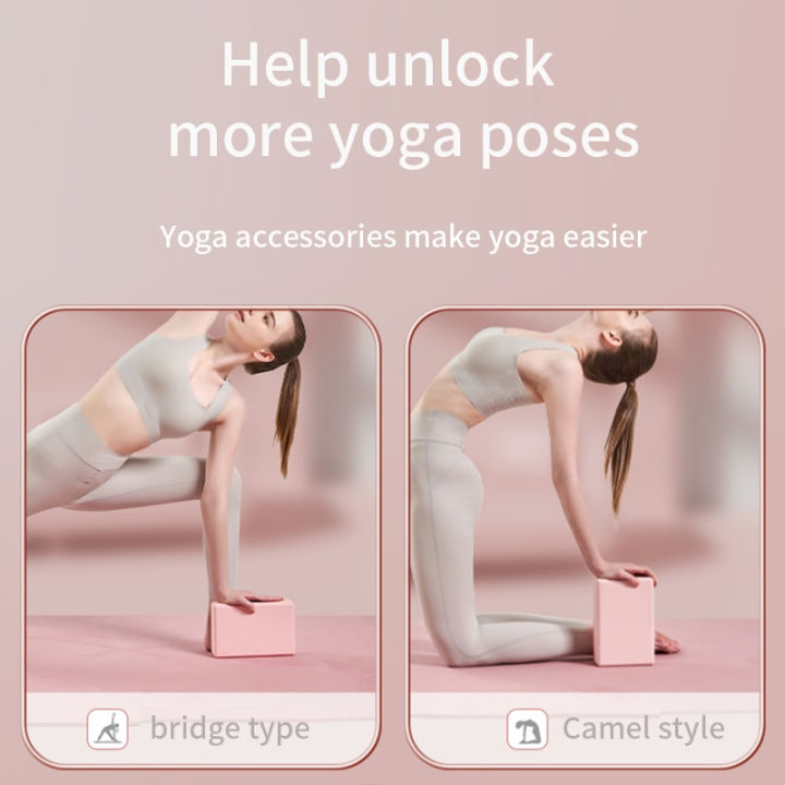 (Preorder)%C2%A0GYMPRO%202-piece%20Latex-Free%20EVA%20Foam%20Yoga%20Blocks%20with%20Non-Slip%20Surface%20for%20Pilates,%20General%20Fitness,%20Stretching,%20and%20Meditation%20-%20Image%204