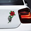 Skeleton Hand Holding Rose Sticker - 5 Pcs Set | Laptop Sticker | Car Sticker | Phone Sticker | Waterbottle Sticker | Wall Sticker | Die Cut Sticker| Waterproof Sticker. 