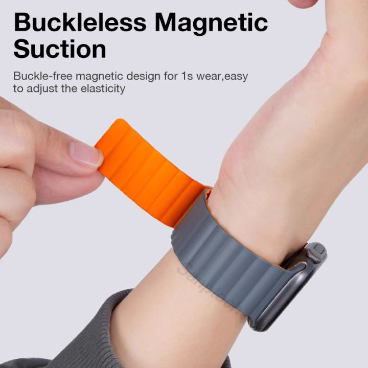 (Preorder)Sanptoch%20Magnetic%20Wristband%20Compatible%20with%20Apple%2049,46,44,41,40,38mm%20Wearable%20Strap%20for%20IWatch%20Magnetic%20Soft%20Silicone%20Wristband%20Loop%2010%209%208%207%206%205%204%203%202%201%20-%20Image%203