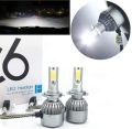 2 Pcs C6 H7 Car Headlight Led Cob 36W 3000K for Led Car Light.