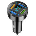 66W Fast Charging 12V Car Adapter For Mobile Phones  QC3.0 Car Charger Adapter, 4 Ports USB Lighter Adapter. 