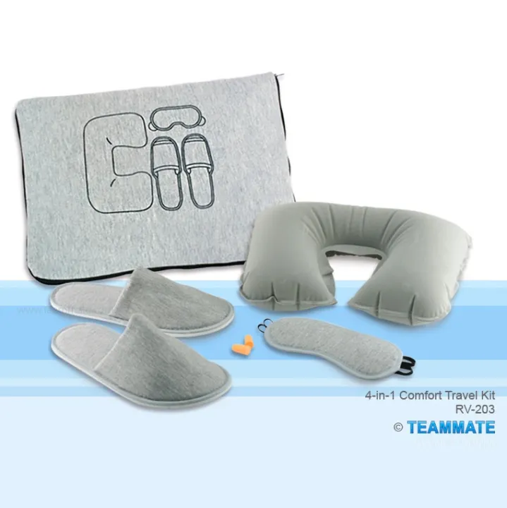 ️ Travel Sleeping Kit 4-in-1 💤🧳ခရီးသွားသူတိုင်းအတွက် Must-Have Set!🧦 ...