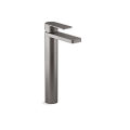(Preorder) KOHLER Parallel super tall SC Lavatory faucet, extra tall lavatory faucet, lever type, Parallel lu model, brushed titanium, K-23478T-4-BRT. 