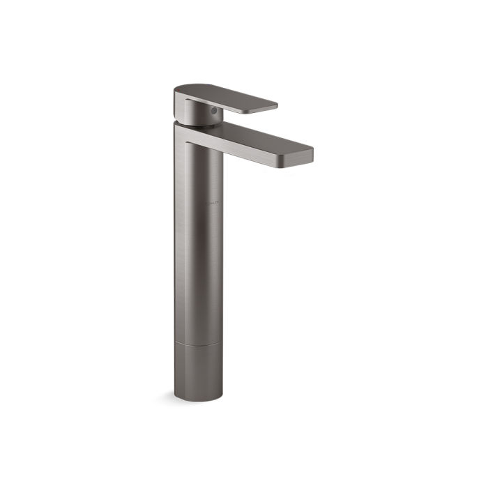 (Preorder) KOHLER Parallel super tall SC Lavatory faucet, extra tall lavatory faucet, lever type, Parallel lu model, brushed titanium, K-23478T-4-BRT