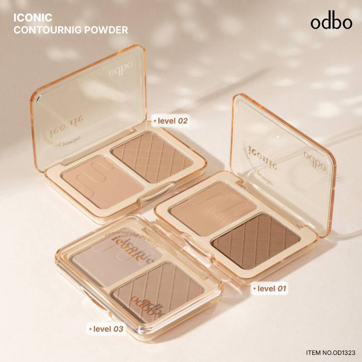 (Preorder)odbo OD1323 Contour Palette 2 Shades Sharpens the face shape ...