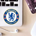 Chelsea FC Soccer Team Sticker - 4 Pcs Set | Laptop Sticker | Car Sticker | Phone Sticker | Waterbottle Sticker | Wall Sticker | Die Cut Sticker | Waterproof Sticker. 