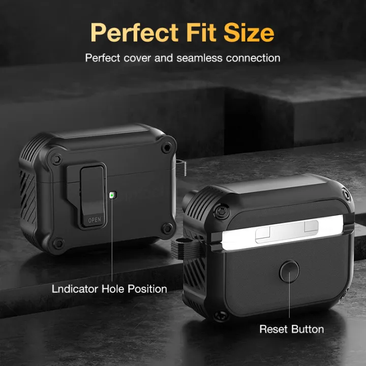 (Preorder)Sanptoch%20Lock%20Switch%20Case,For%20Airpods%204/Pro2/Pro/3rd/2/1%20Military%20Armor%20Shockproof%20Wireless%20Earphone%20Full%20Cover%20with%20Keychain%20-%20Image%204