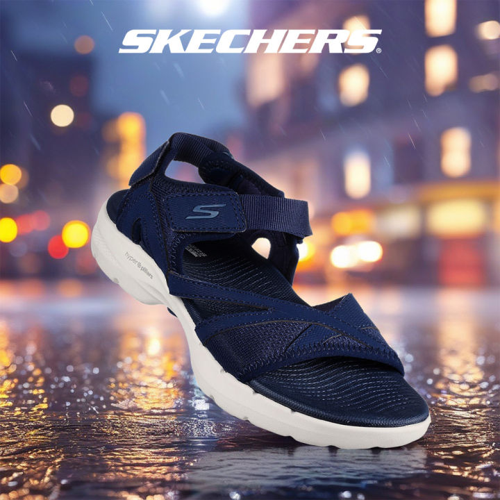 (Preorder) Skechers Women's On-The-GO 600 Unmatched Walking Sandals - 141050-NVY Hanger Optional, Hyper Pillar Technology, Machine Washable, Ultra Go