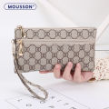 (Preorder)MOUSSON Women's fashion handbag with zipper and wrist strap အမျိုးသမီးလက်ကိုင်အိတ်. 