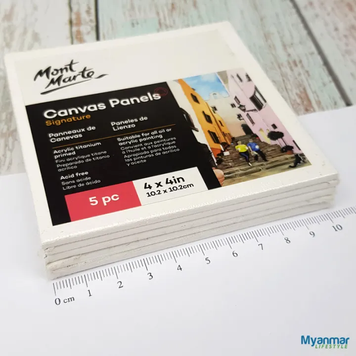 4%20x%204in%20Mini%20Canvas%20Panel%20(5%20pcs%20per%20pack)%20-%20Mont%20Marte%20-%20Image%205