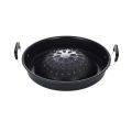 iBis_ 2 In1 Thai Restaurant Grill & Shabu Shab Non Stick 30cm Barbecue Pan Cookware Kitchen Cooking Tools Steamer Household Basket (30cm မုကထအိုး). 