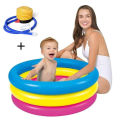 Clover Swimming Pool 3 Ring Round (30x10")+ Air Pumper (လေထိုးတံပါ၀င်ပါသည်။)). 