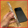 (Preorder)【IN stock Iphone Case】Luxury Transparent Wireless Charge Magsafe Case for iPhone 17 Air 16Pro 15 17Pro Max Clear Lens Protection Hard Back Cover. 