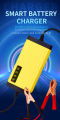 Intelligent pulse 12V 8-20AH lead-acid battery motorcycle battery charger. 