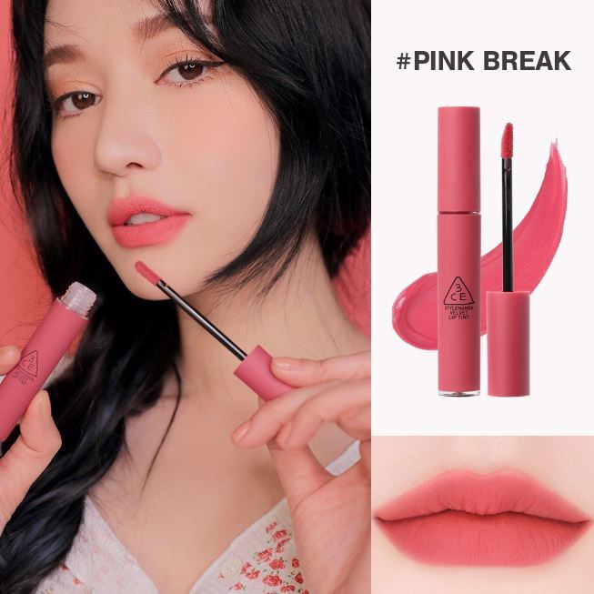 3ce%20velvet%20lip%20tint-Pink%20Break%20-%20Image%202