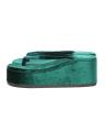 Thin Ya Nant Women's Myanmar Traditional Velvet Court-FlipFlop 1/2- Jade. 