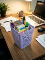 Trash can -Fashion Creative Hollow Trash Can Kitchen Bathroom Without Cover Square Plastic. 