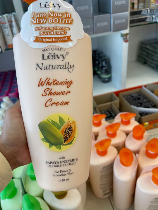 (Preorder)Leivy%20Naturally%20Shower%20Cream%20Papaya%20&%20Rosehip%201150ml.%20Papaya%20Shower%20Cream%20for%20Dry,%20Rough%20Skin%20-%20Image%203