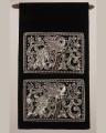 Three Seasons Myanmar Traditional Design Wallpaper - Black. 