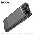 Hoco J114 Charger power bank with cable and digital display(10000mAh). 