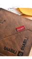 Vintage Men's Zipper Wallet PU Leather Short Coin Purse Business Man Card Holders. 