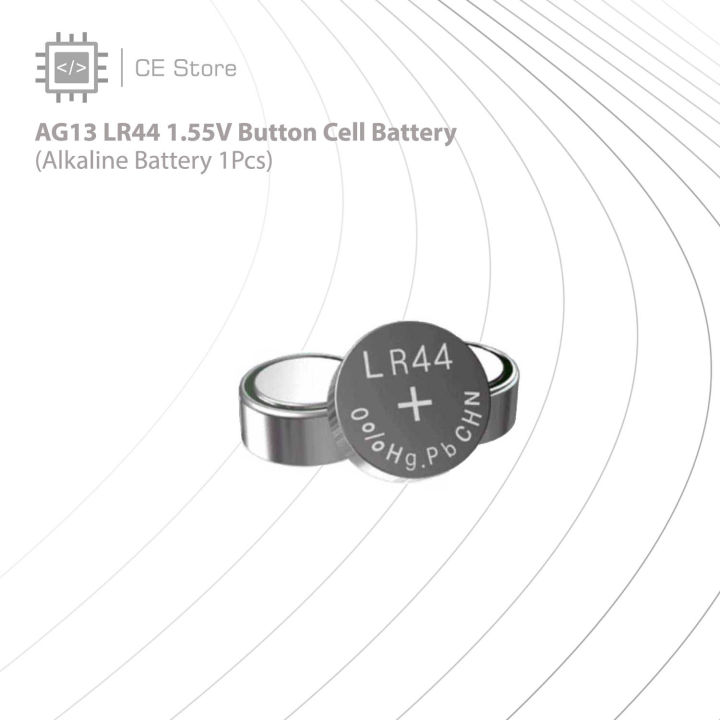 AG13 LR44 (1.5V) Button Cell Battery - CE Store