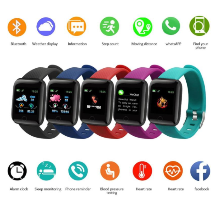 116%20PLUS%20Smart%20bracelet%20Smart%20Watch%20Color%20screen%20Waterproof%20heart%20rate%20Blood%20pressure%20monitoring%20Wireless%20Bluetooth%20exercise%20meter%20watch%20-%20Image%204