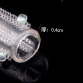 ဂေါ်လီပါအစွပ်ပြည့် 6 Ball Crystal soft silicone Penis enlarger sleeve (Code : M-464). 