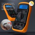 Digital Multimeter Tester with Buzzer High-Precision Intelligent Anti-Burn Multifunctional Voltmeter Ohmmeter Ammeter XL830L. 