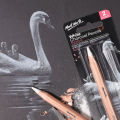 White Charcoal Pencils - Large -  2pc - Mont Marte. 