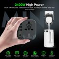 ASOMETECH International Travel Adapter USB Charger 2 USB and 2 Type C Port All-in-one Wall Charger for US EU UK AUS Travel. 